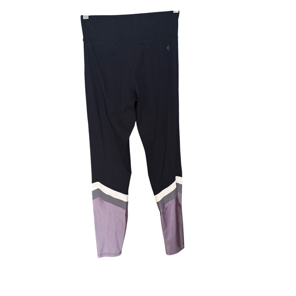 All Access Womens Leggings S Black & Orchid Colorblock - Picture 3 of 4